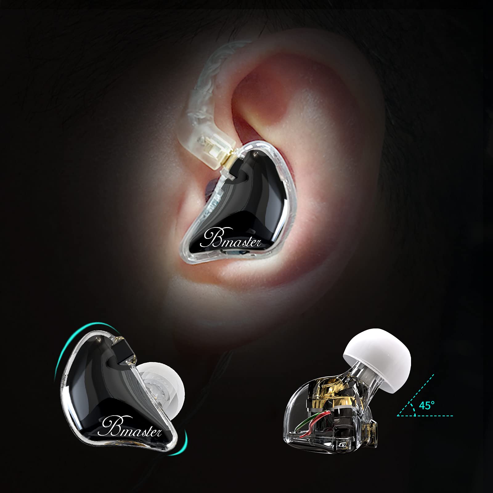 Amazon.com: BASN Bmaster Triple Drivers in Ear Monitor Headphone